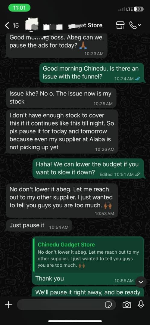 WhatsApp Testimonial