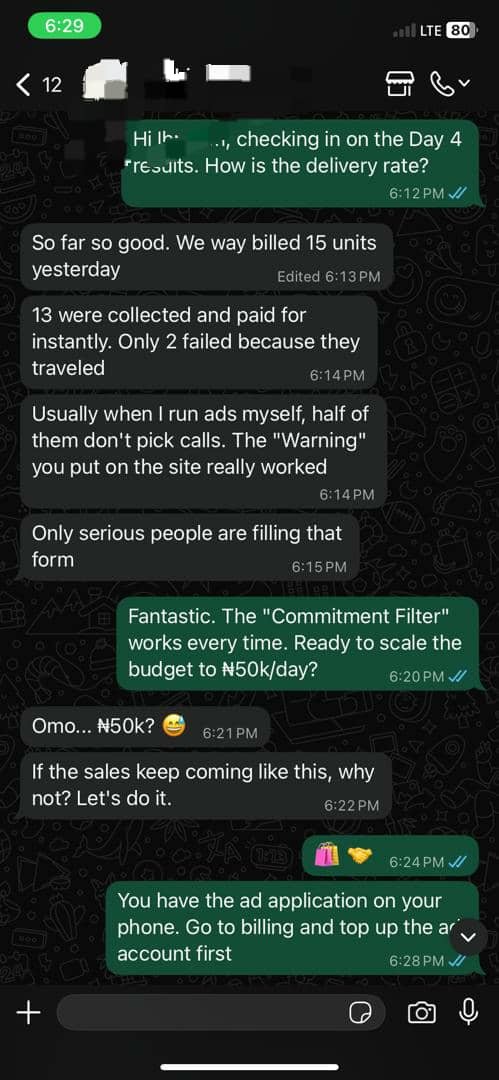 WhatsApp Testimonial